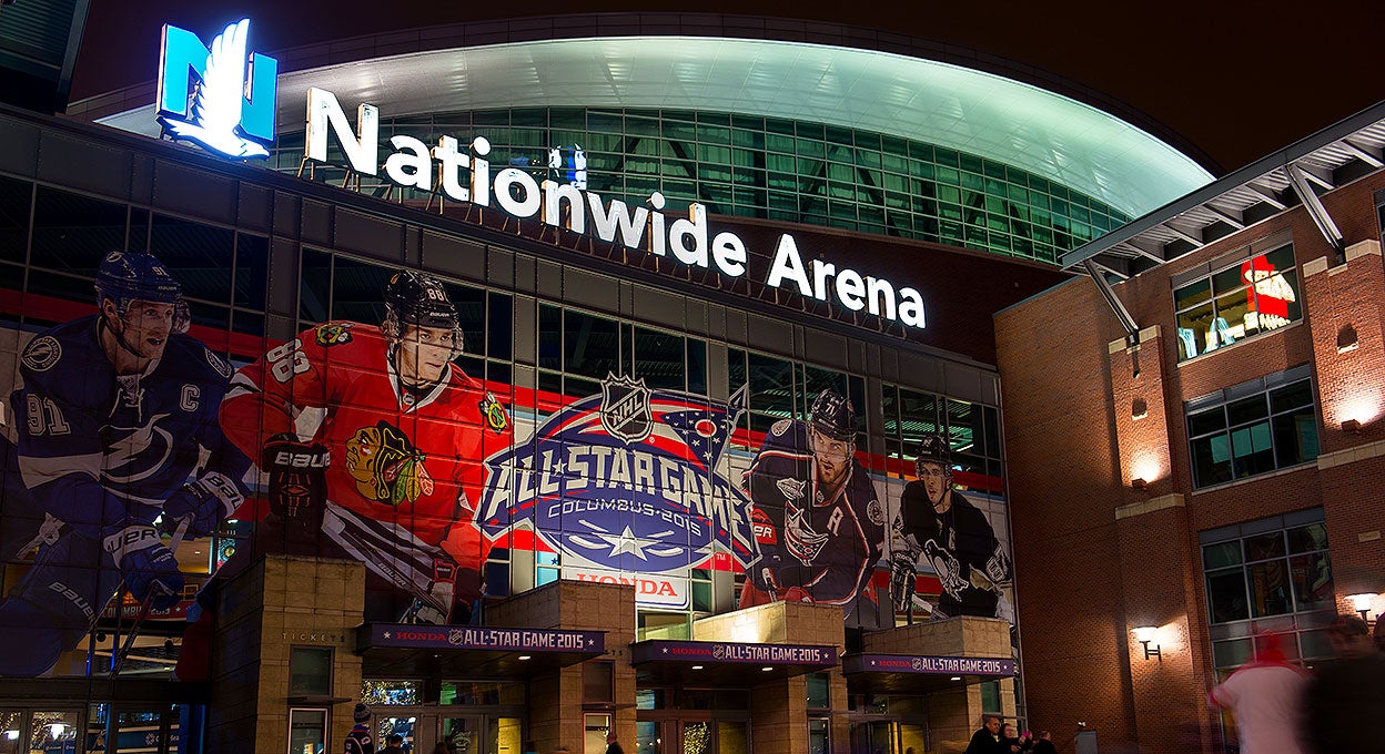 Official columbus Blue Jackets National Hockey League Starter Arch