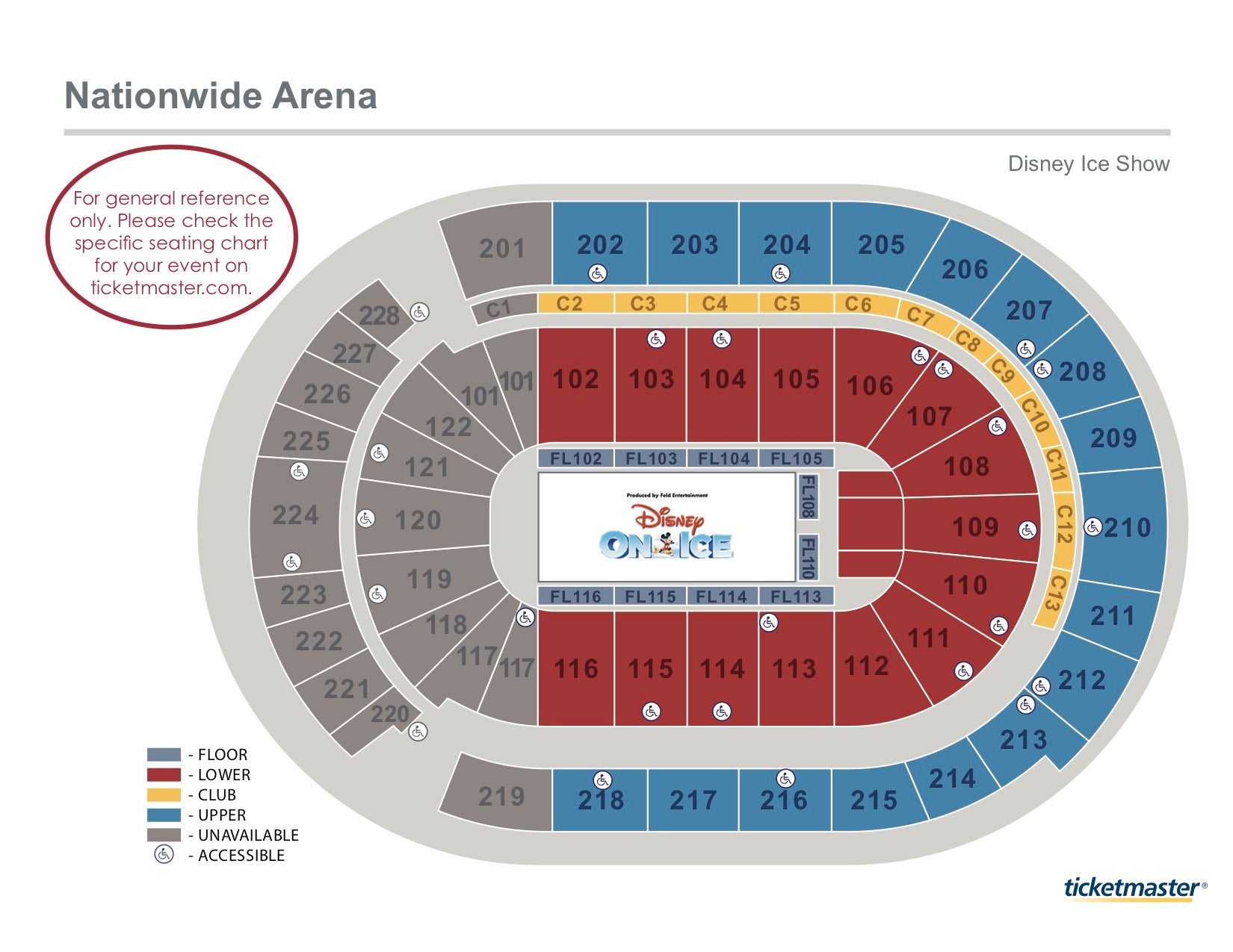 Nationwide Arena Seating Chart With Seat Numbers